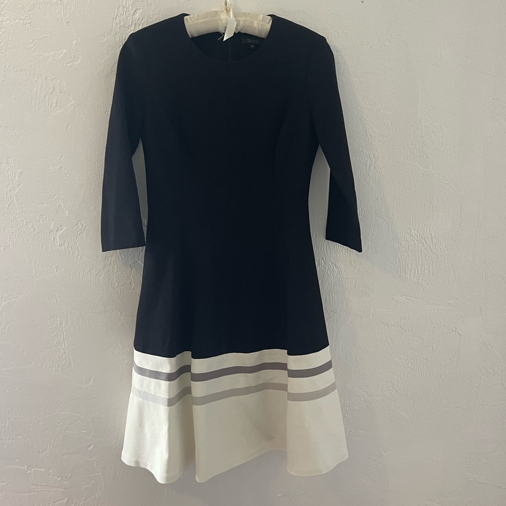 Lisa Perry BARNEY’S NEW YORK LISA PERRY Black White Dress  Size 4